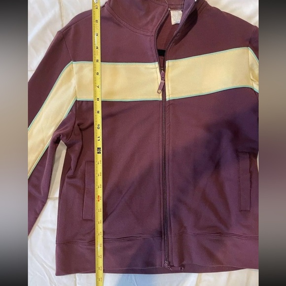 Women’s Peachie Keen Maroon Track Jacket - Size Large - Picture 5 of 9